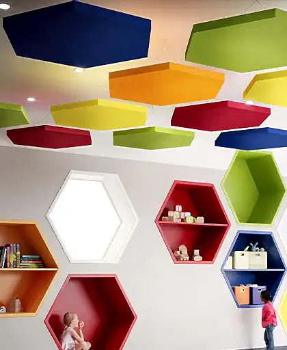 acoustic flat cloud felt panels