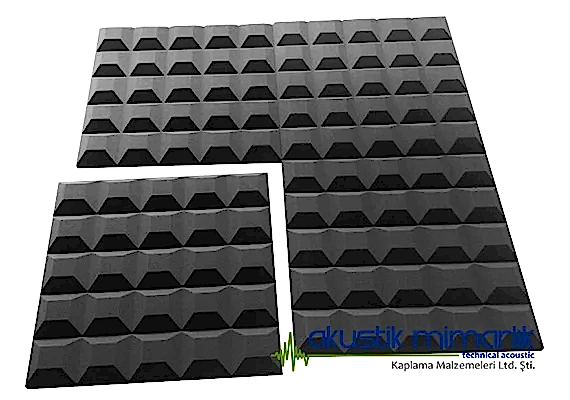 Akustik Kesik Piramit Sünger