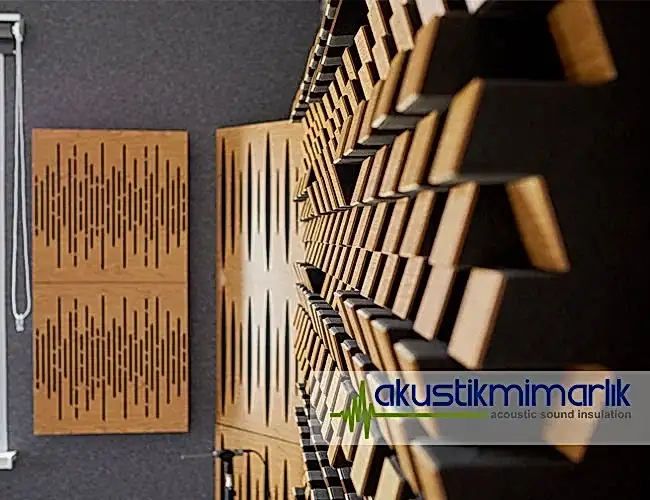 akustik ahşap difüzör panel