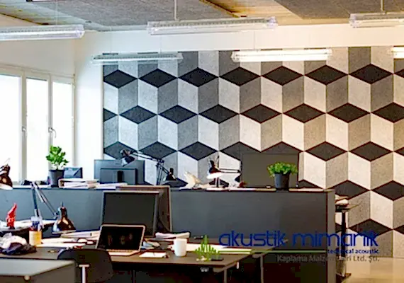 Akustik Ahşap Pan Heraklite Ahşap Yünü