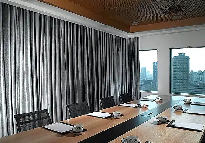 Akustik ses yutucu perde kumaşı