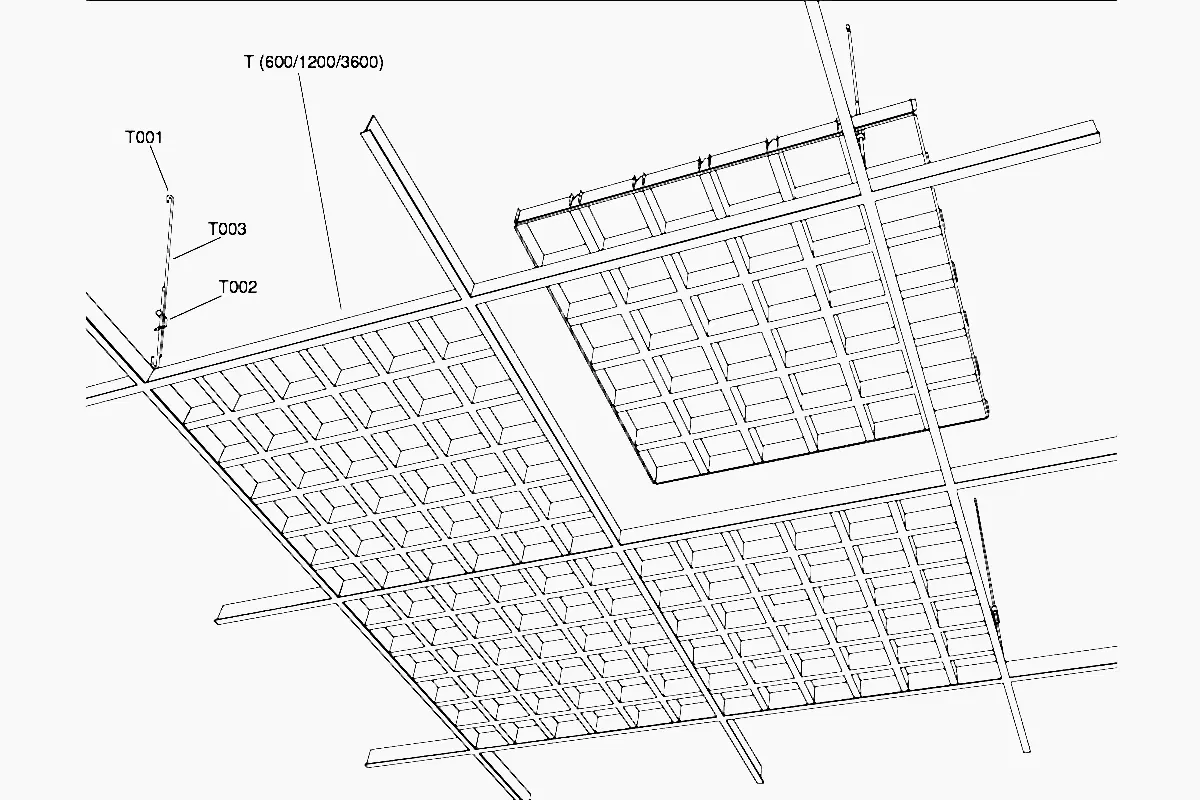 Petek Asma Tavan Sistemi