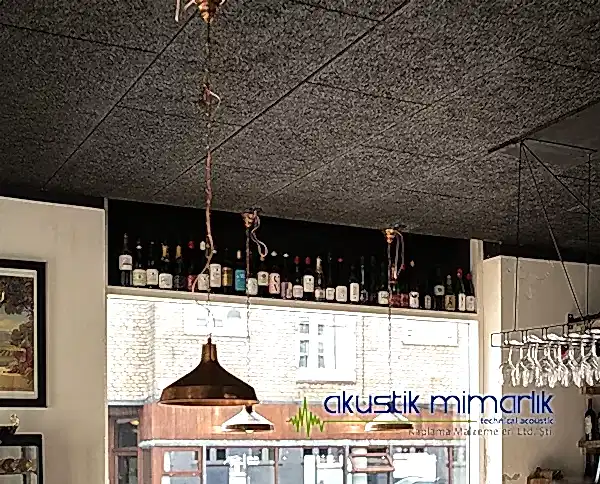 Akustik Heraklite Ahşap Yünü Tavan Kaplama