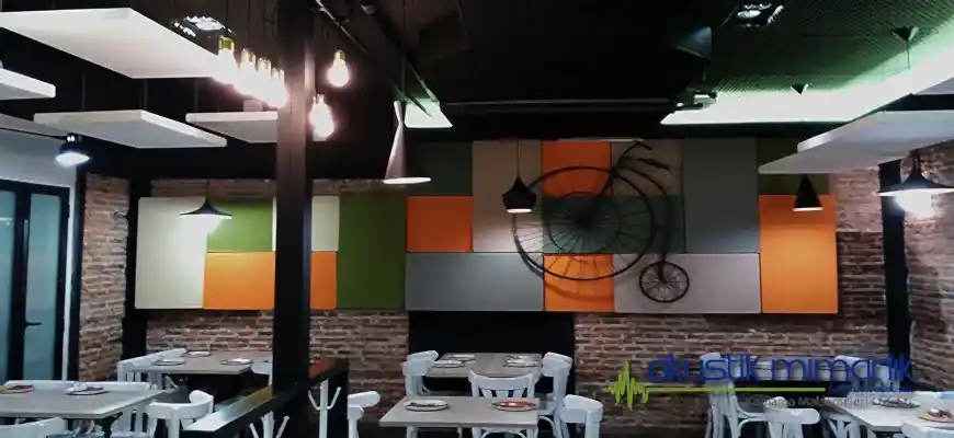 Cafe Akustik Panel Kaplama