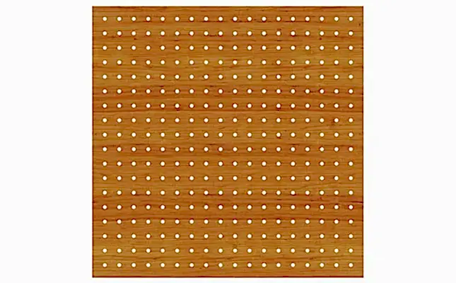 1000 Delikli Akustik Ahşap Panel