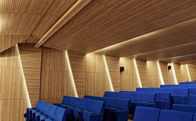 ahşap akustik derzli panel