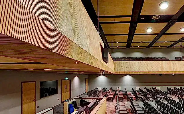 ahşap akustik derzli panel