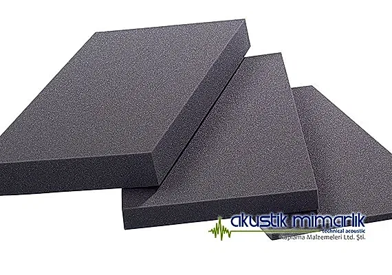 Yanmaz Akustik Düz Sünger