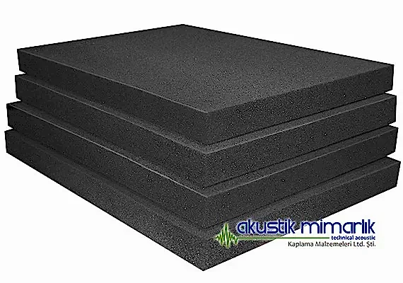 Yanmaz Akustik Düz Sünger