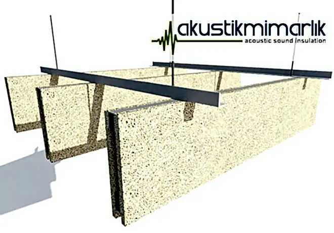 akustik heraklite ahşap yünü baffle