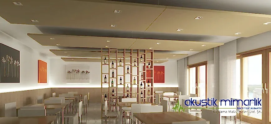Restaurant Akustik Tavan Kaplama