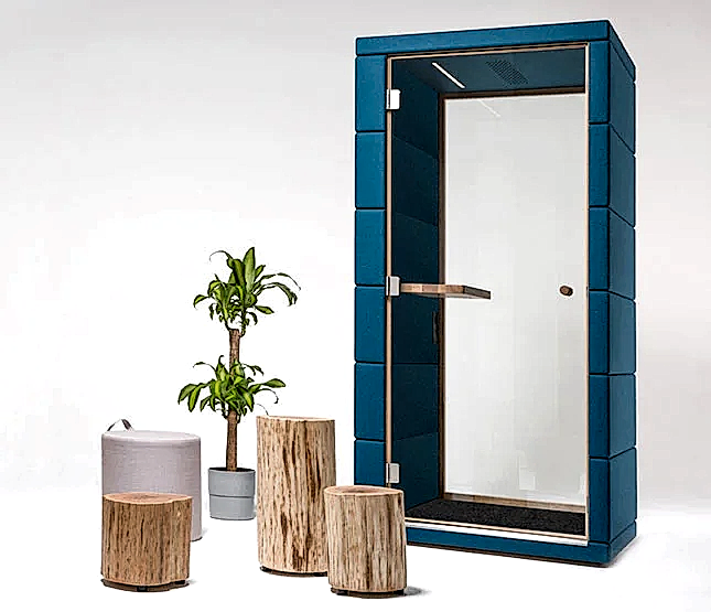 akustik telefon görüşme kabini