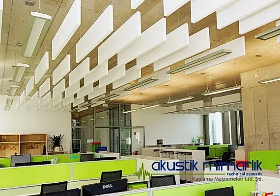 Akustik Baffle Asma Tavan Paneli